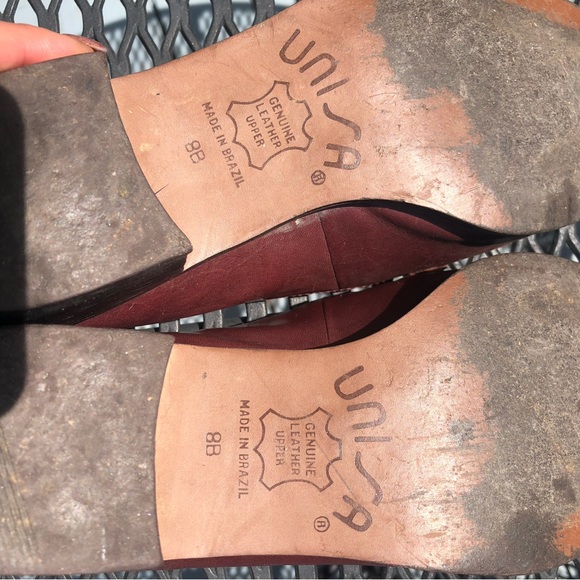 Unisa Leather Block Heal Loafers 8 - Picture 7 of 9